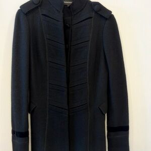Emporio Armani Dark Gray Military Coat